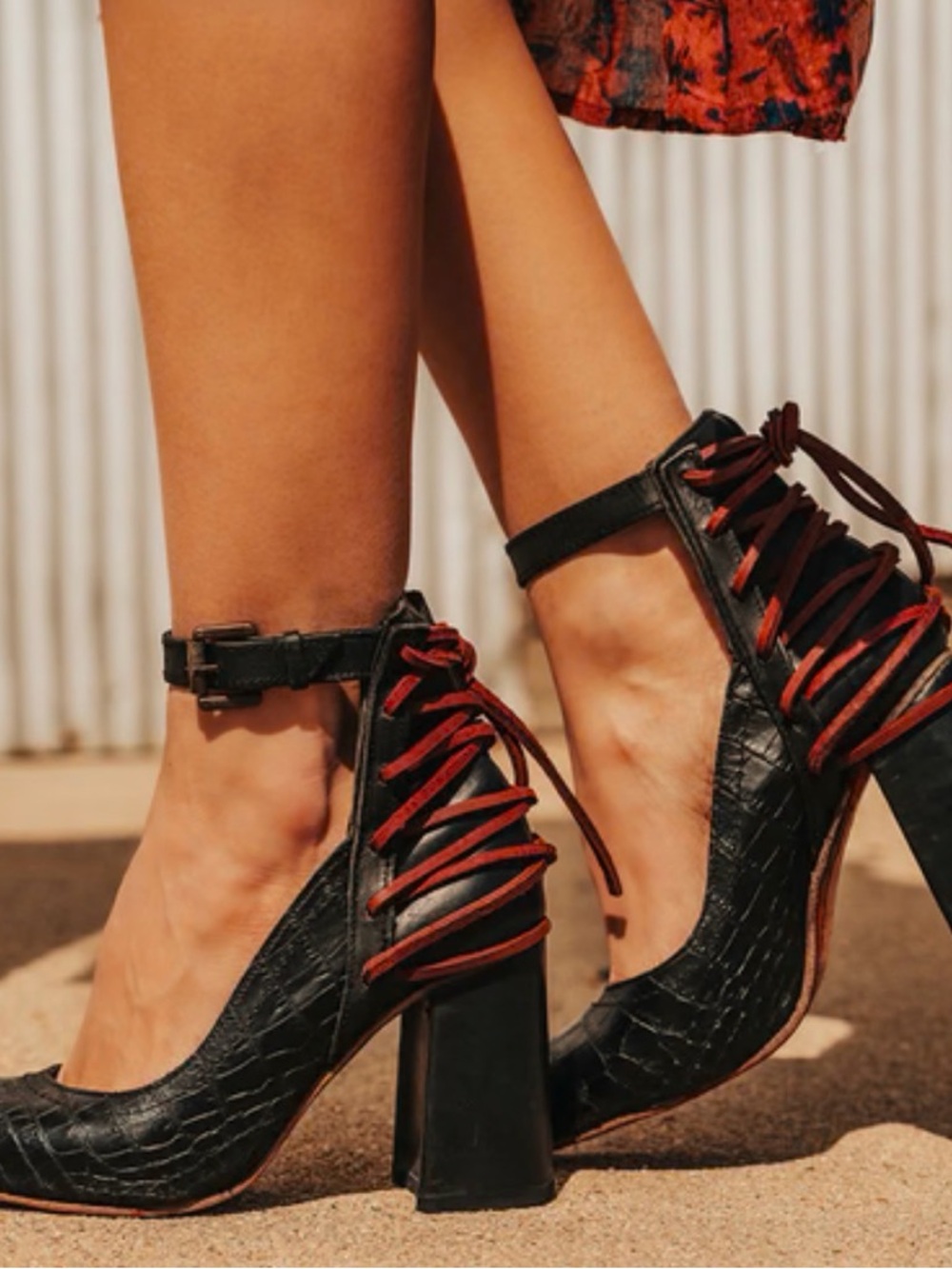 Freebird by Steven JILLIAN Black Block Heel Pumps